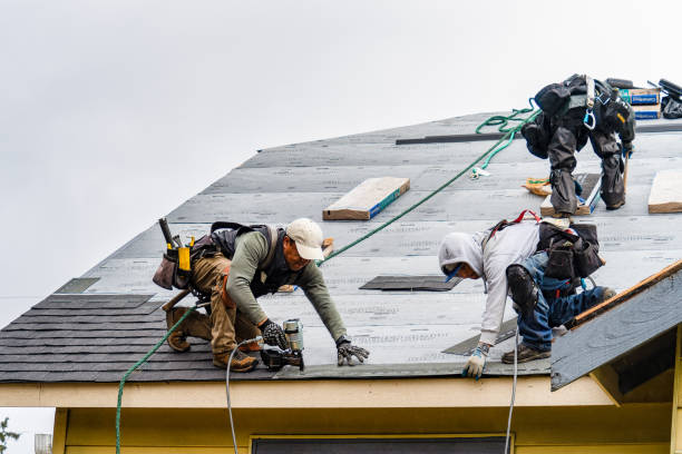 Professional Gutter Installation technician working in Huntsville, AL